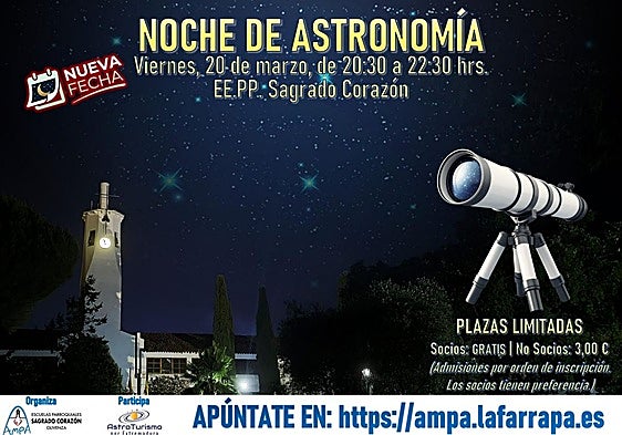 El Sagrado Corazón organiza una 'Noche de Astronomía'
