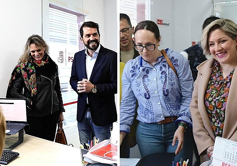 Álvaro Sánchez Cotrina y Soraya Vega presentan sus precandidaturas en el PSOE