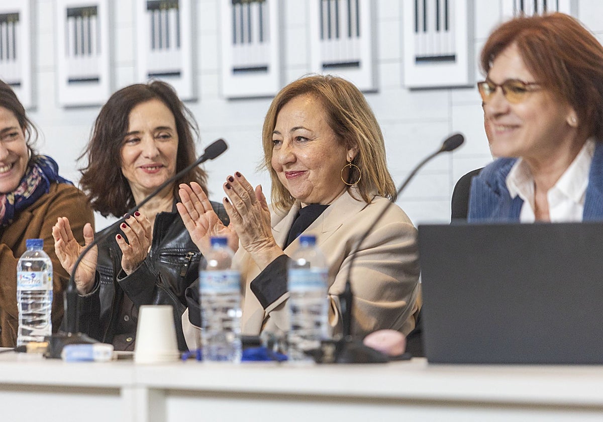 Carmen Machi en Cáceres: «Espero que la ciudad pueda ser Capital Europea de la Cultura»