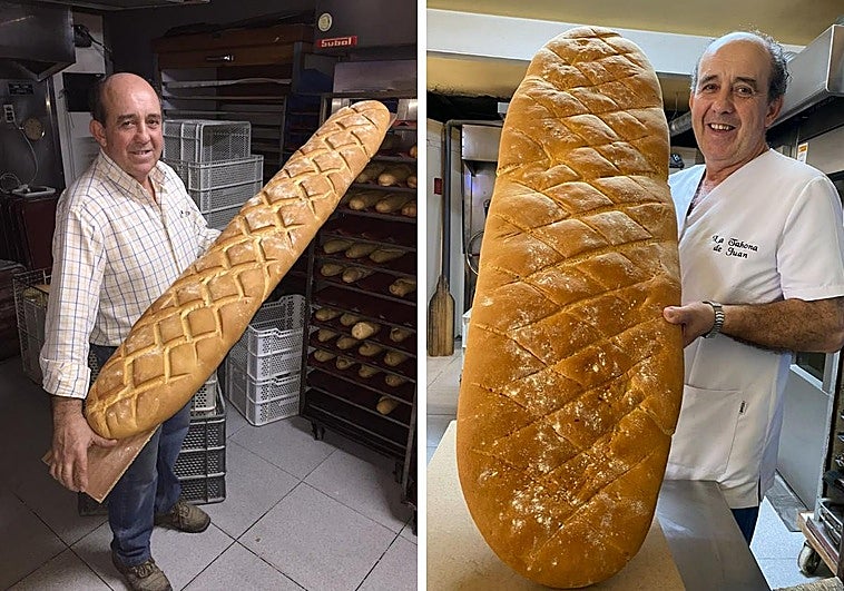 En esta tahona de Casas de Don Pedro elaboran unas de las barras de pan más grandes de España