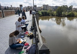 Medio centenar de dibujantes conmemoran en Badajoz el Día Mundial del Agua