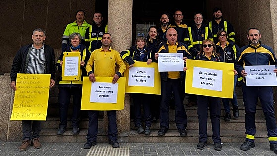 La plantilla de Correos de Navalmoral de la Mata denuncia la situación crítica del servicio