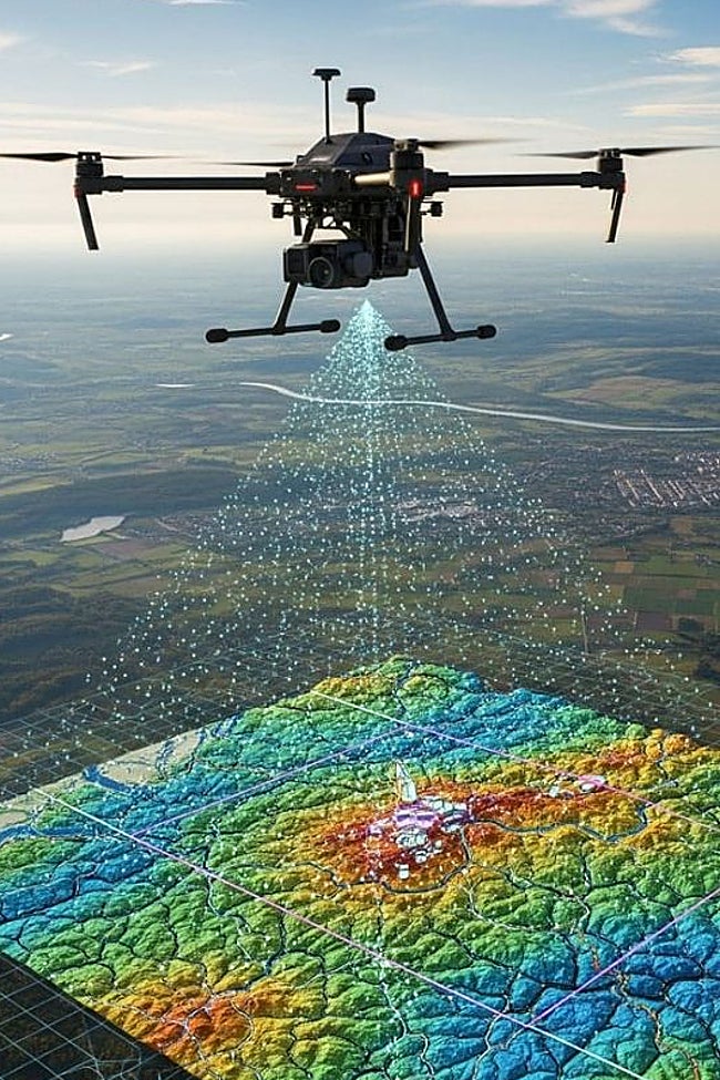 Levantamiento topográfico realizado a través de un dron.