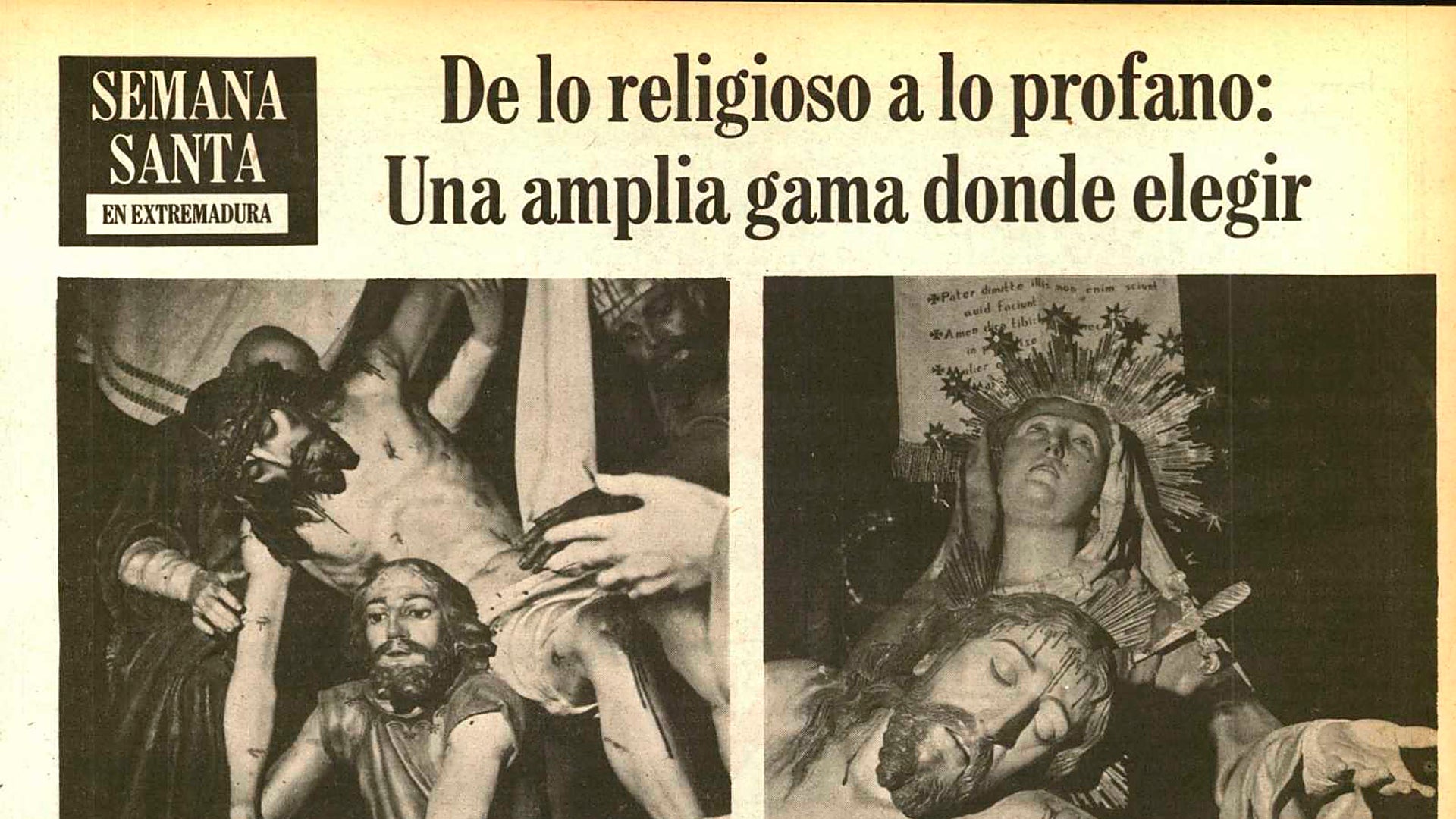 De la mantilla al albero de hace 50 años en Plasencia
