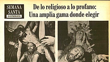 De la mantilla al albero de hace 50 años en Plasencia