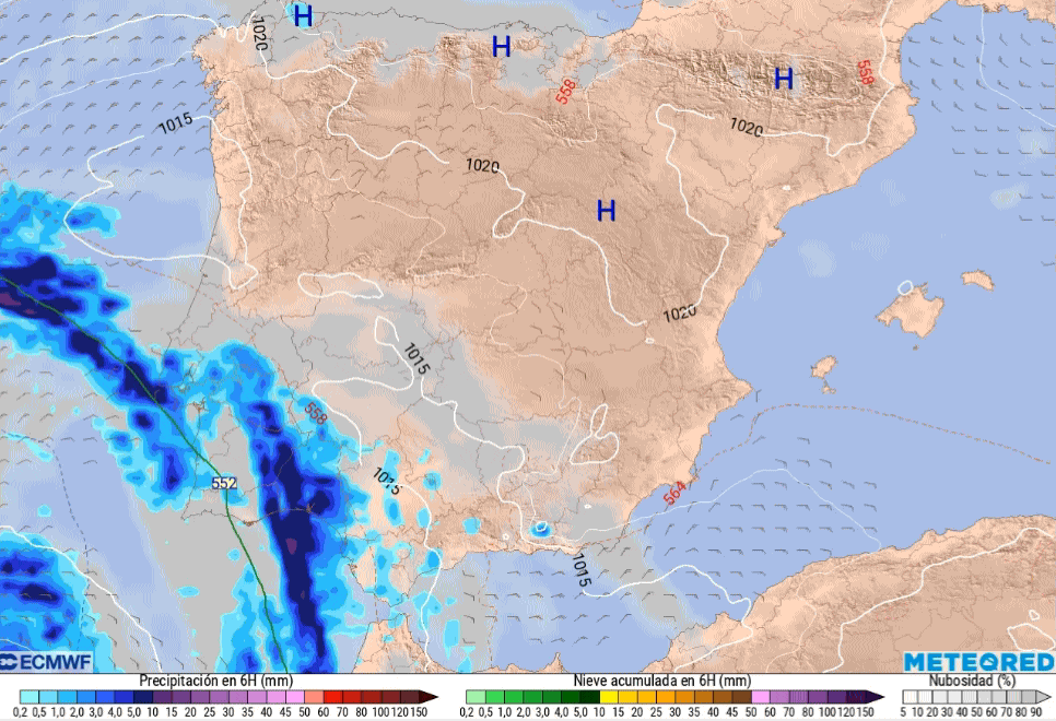 Tiempo en Extremadura: alerta por viento, lluvia y tormentas