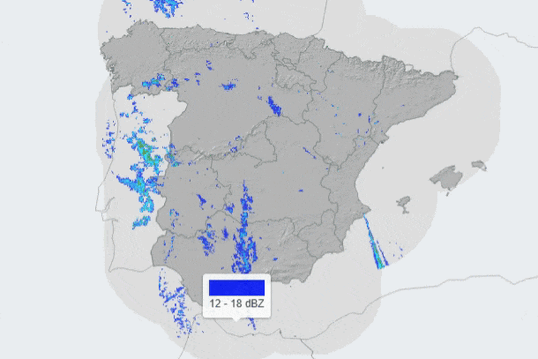 La borrasca deja rachas de vientos de más de 70 km/h este martes en Extremadura