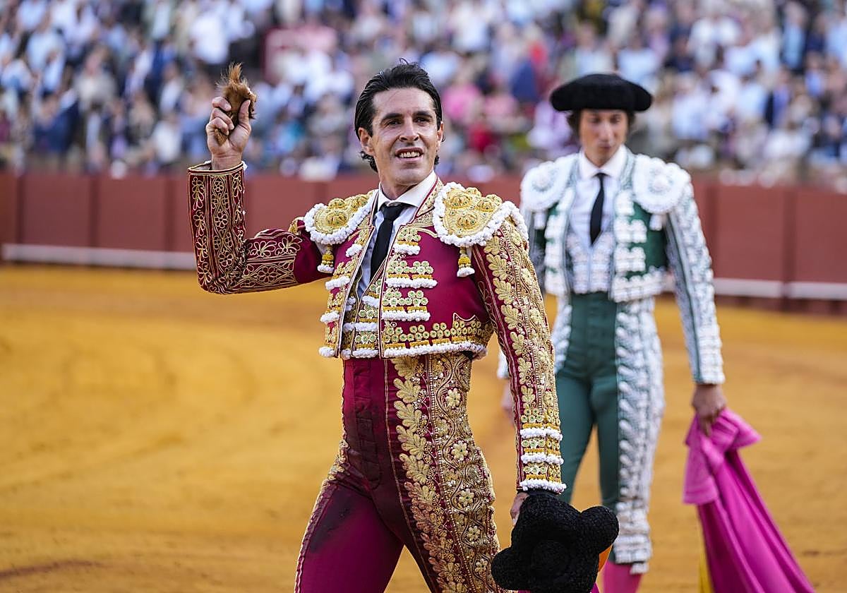 El torero Alejandro Talavante este martes en la Maestranza.
