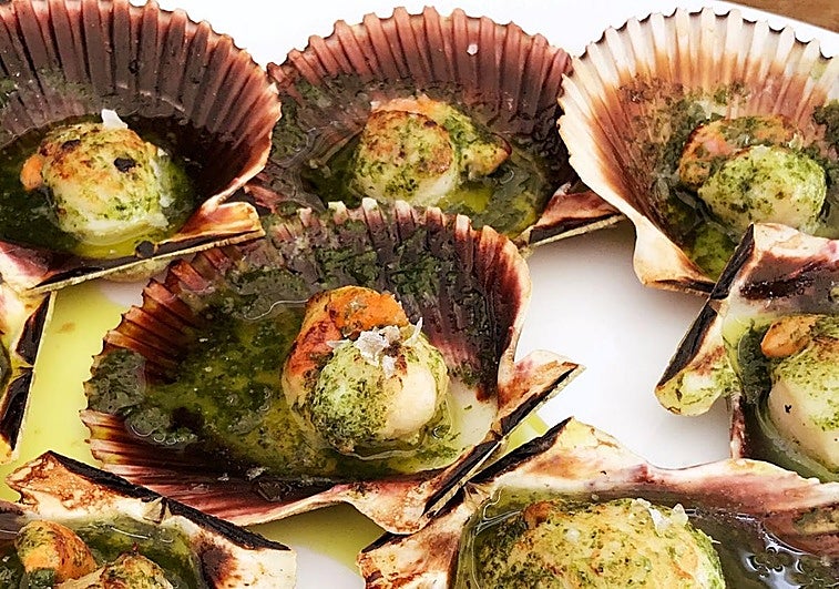 Zamburiñas y volandeiras