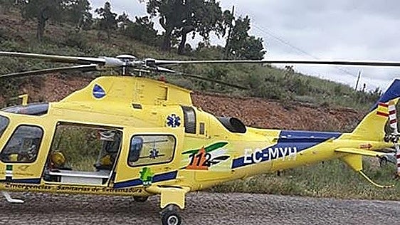 Herido un joven de 26 años tras una caída de altura en la provincia de Cáceres
