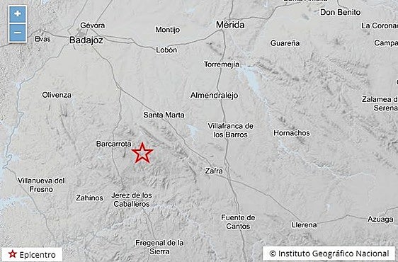 Segundo terremoto en Extremadura en 48 horas