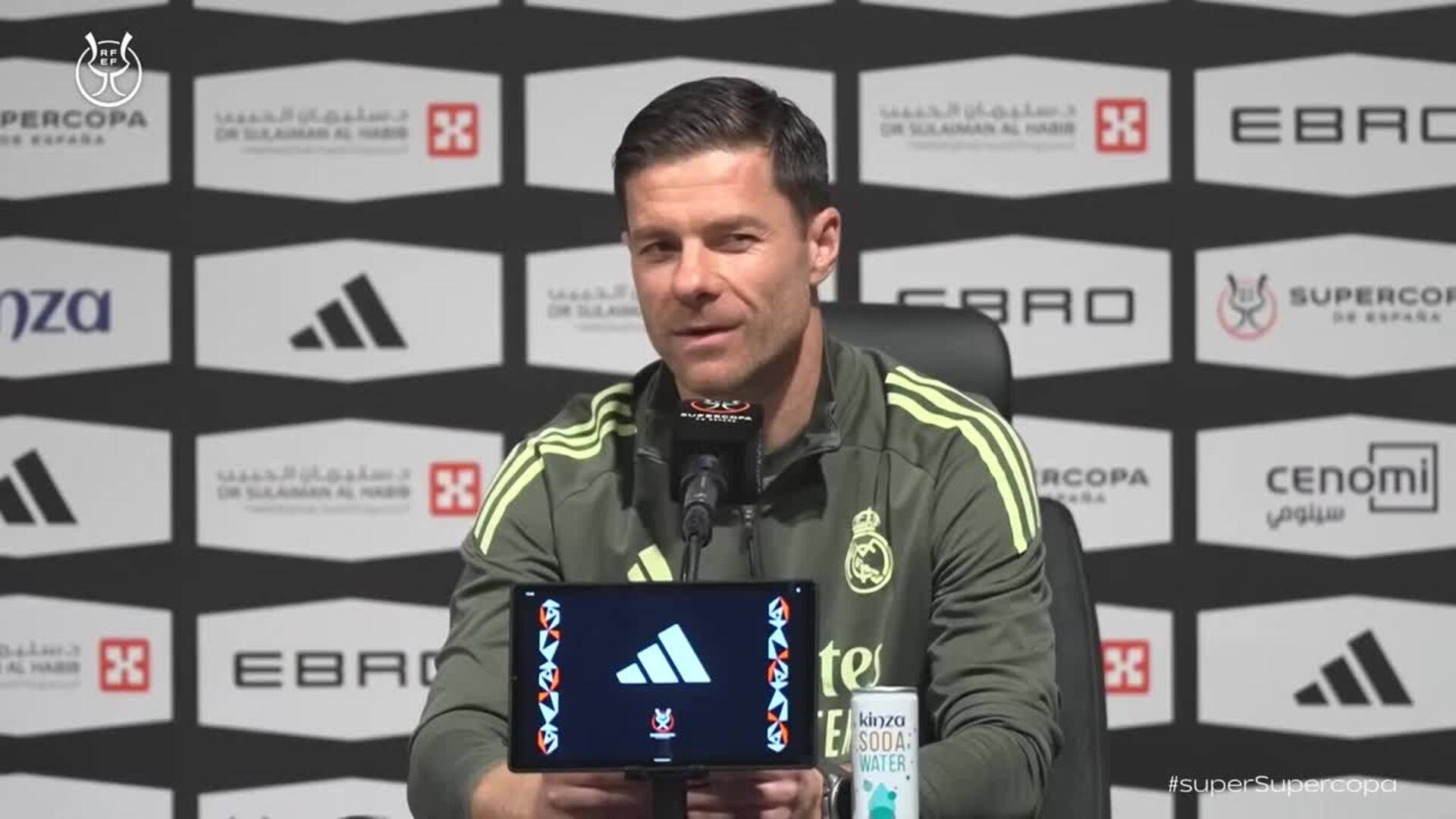 Xabi Alonso, en la previa de la Supercopa de España: "Este derbi será otra historia"