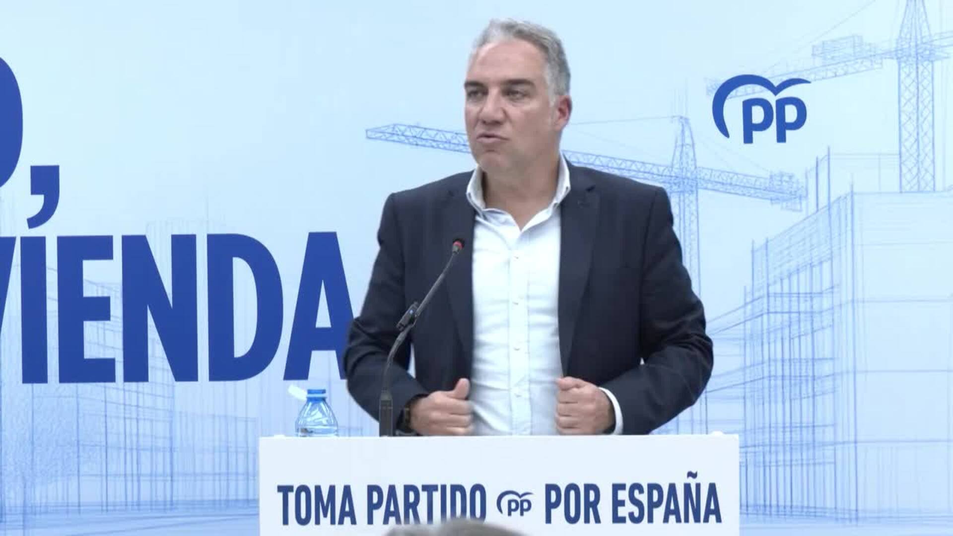 El PP ve "desesperación" en las negociaciones de Sánchez con Junqueras