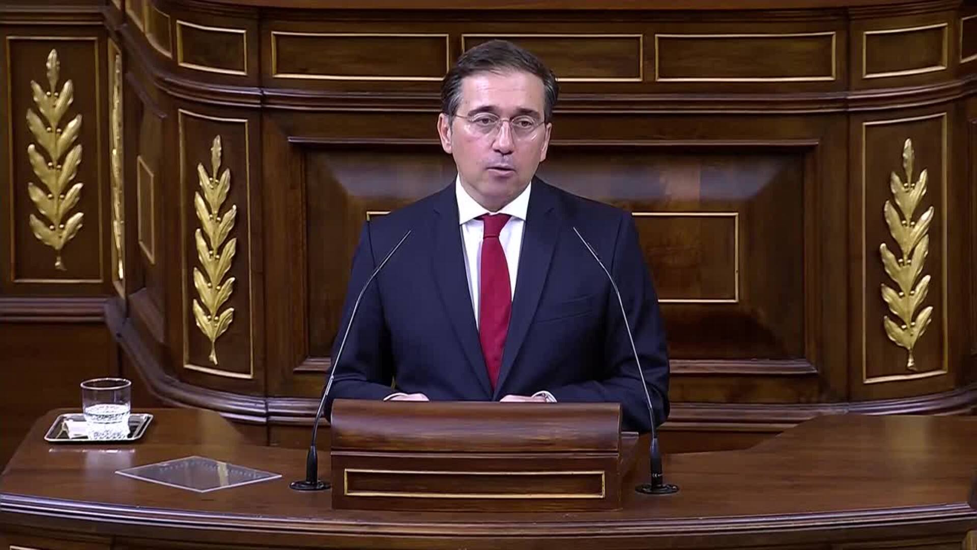 Albares no cree que una intervención de EEUU en Irán lleve "estabilidad"