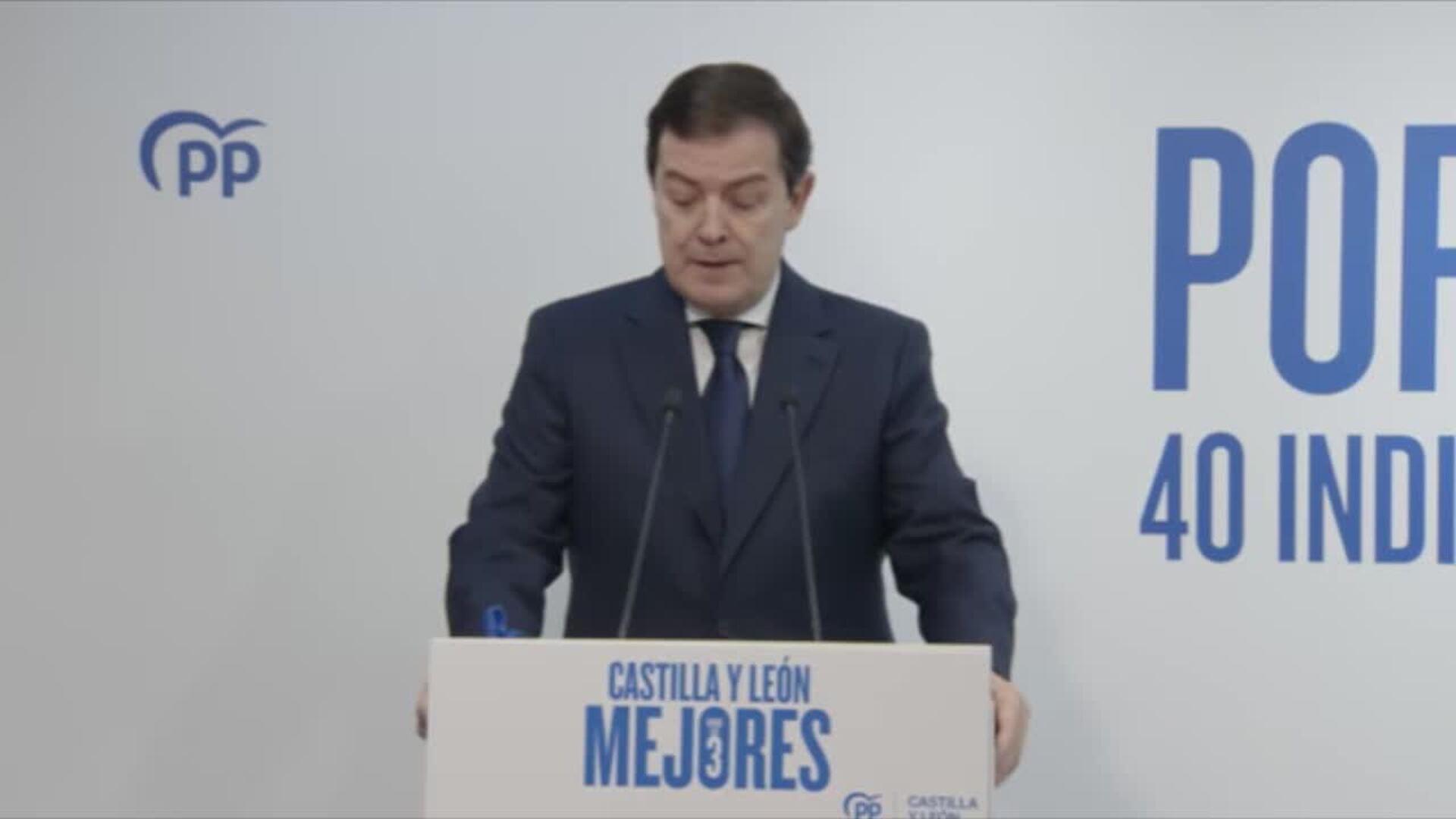 Mañueco defiende incluir a todos los partidos en los debates electorales, como en 2019 y 2022