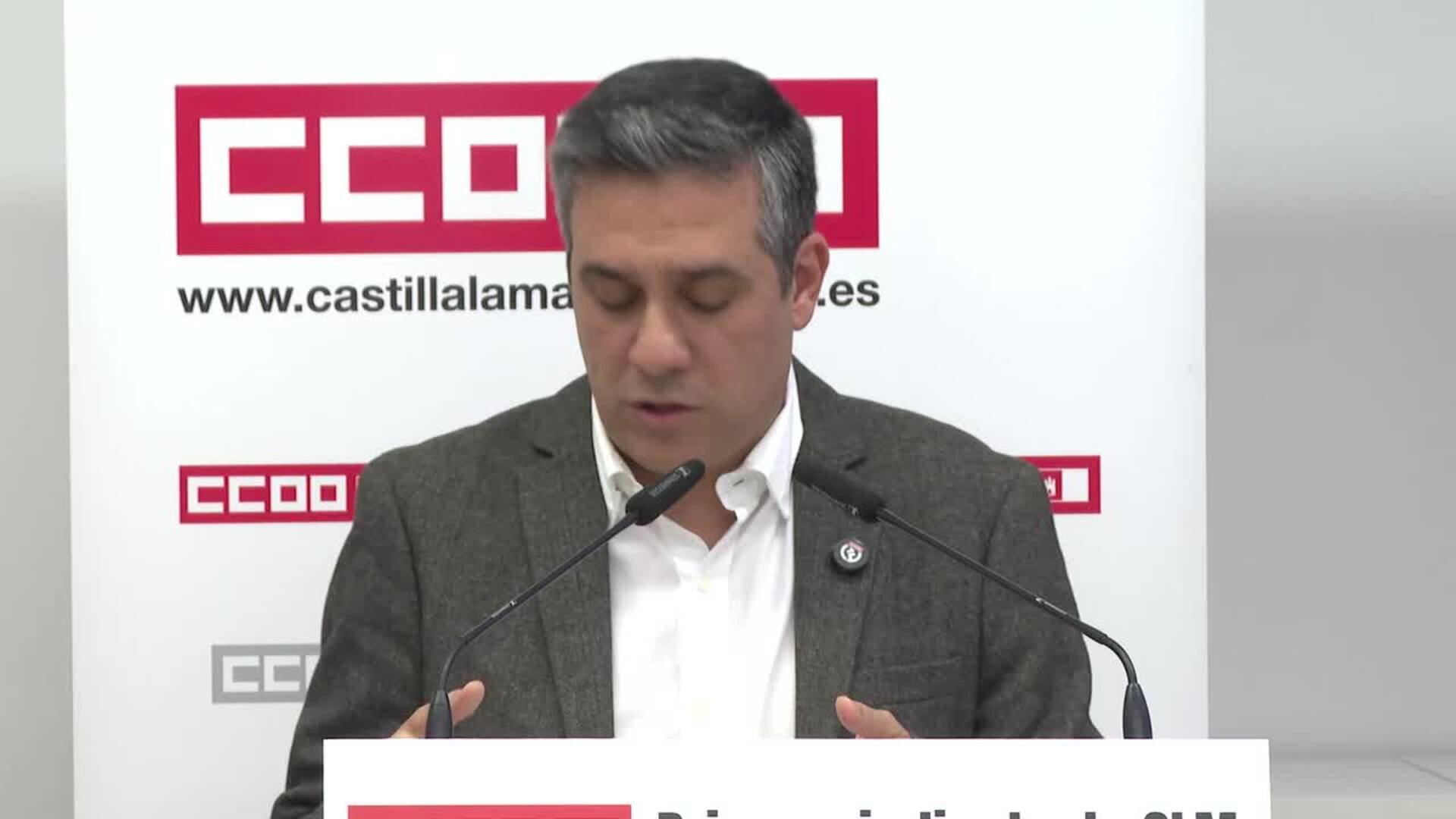 Ortega avisa a la patronal de C-LM de que "donde no haya avances salariales, habrá conflicto"