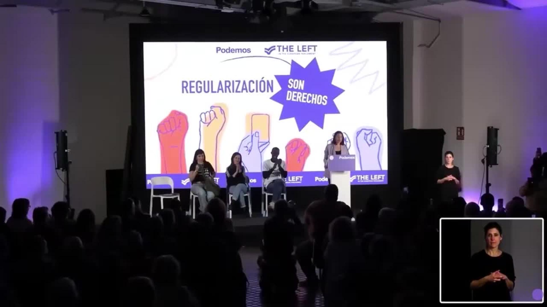 Podemos anuncia un pacto con el PSOE para aprobar la regularización de migrantes