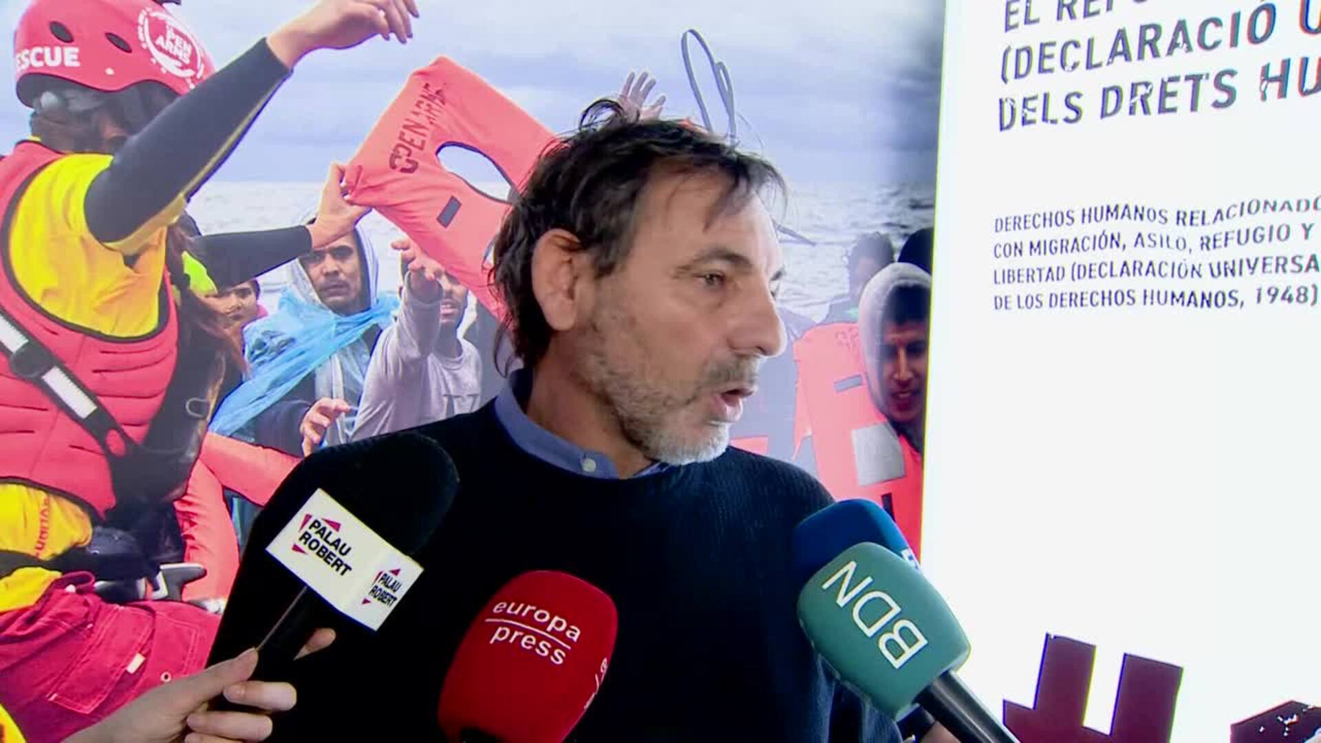 El Palau Robert de Barcelona repasa en una muestra la acción de Open Arms desde sus inicios