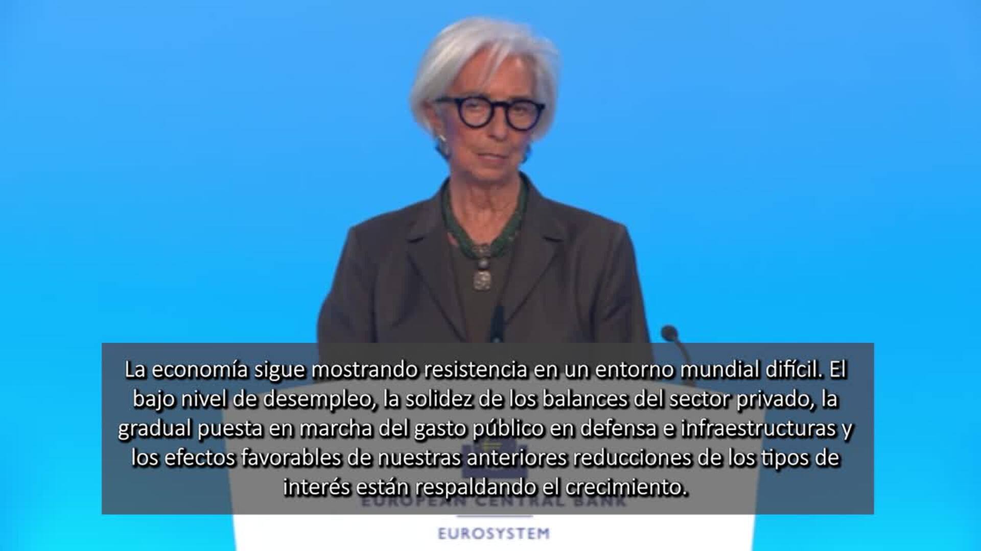 El BCE mantiene los tipos de interés por quinta vez en el 2%