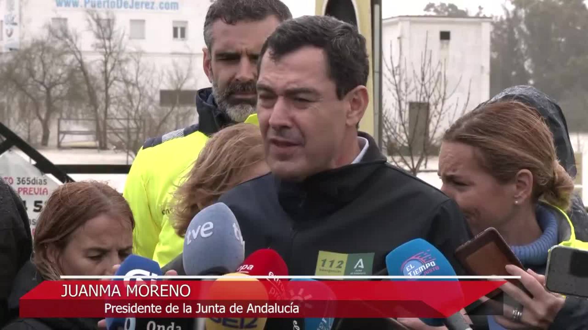 Moreno anuncia "evacuación preventiva y ordenada" de Grazalema (Cádiz) ante riesgo de derrumbes