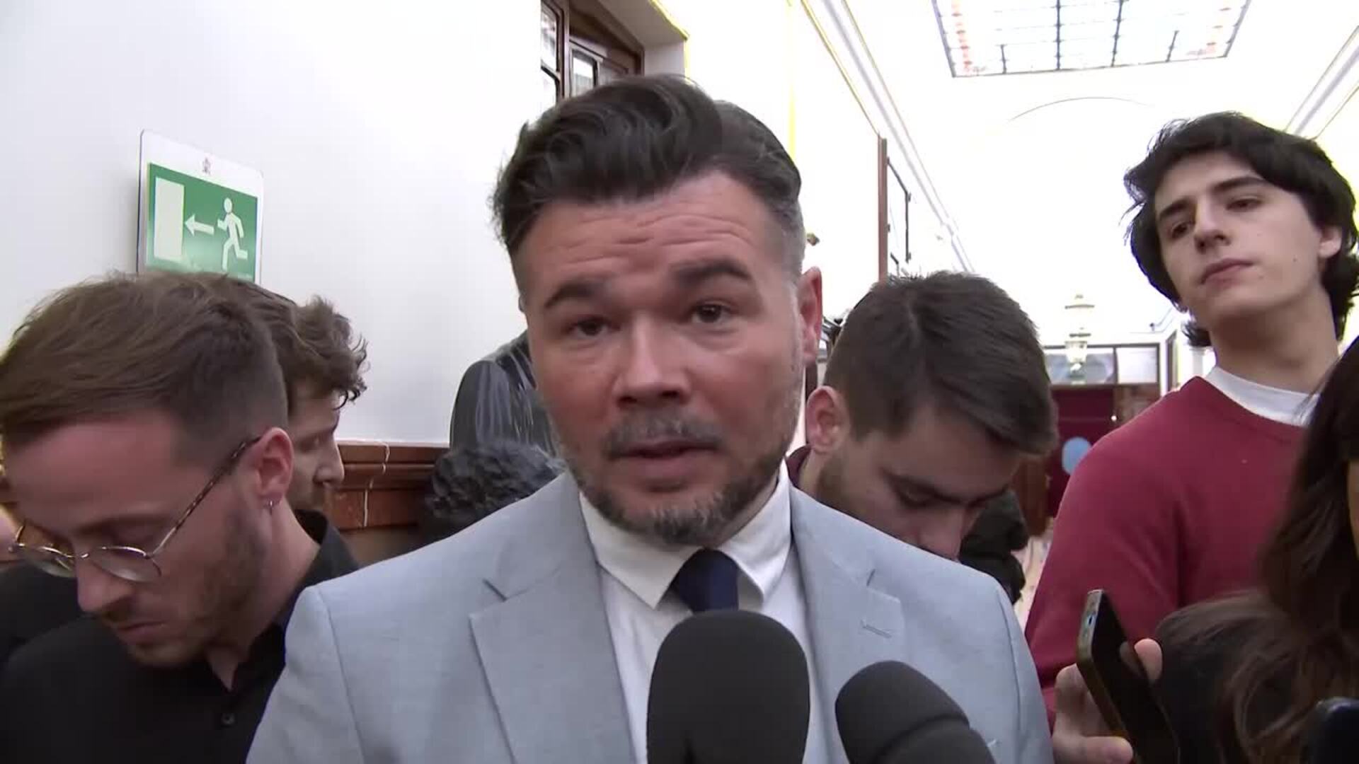 Rufián carga contra el DAO, "un gañán más" y confía en que el Gobierno no supiera nada