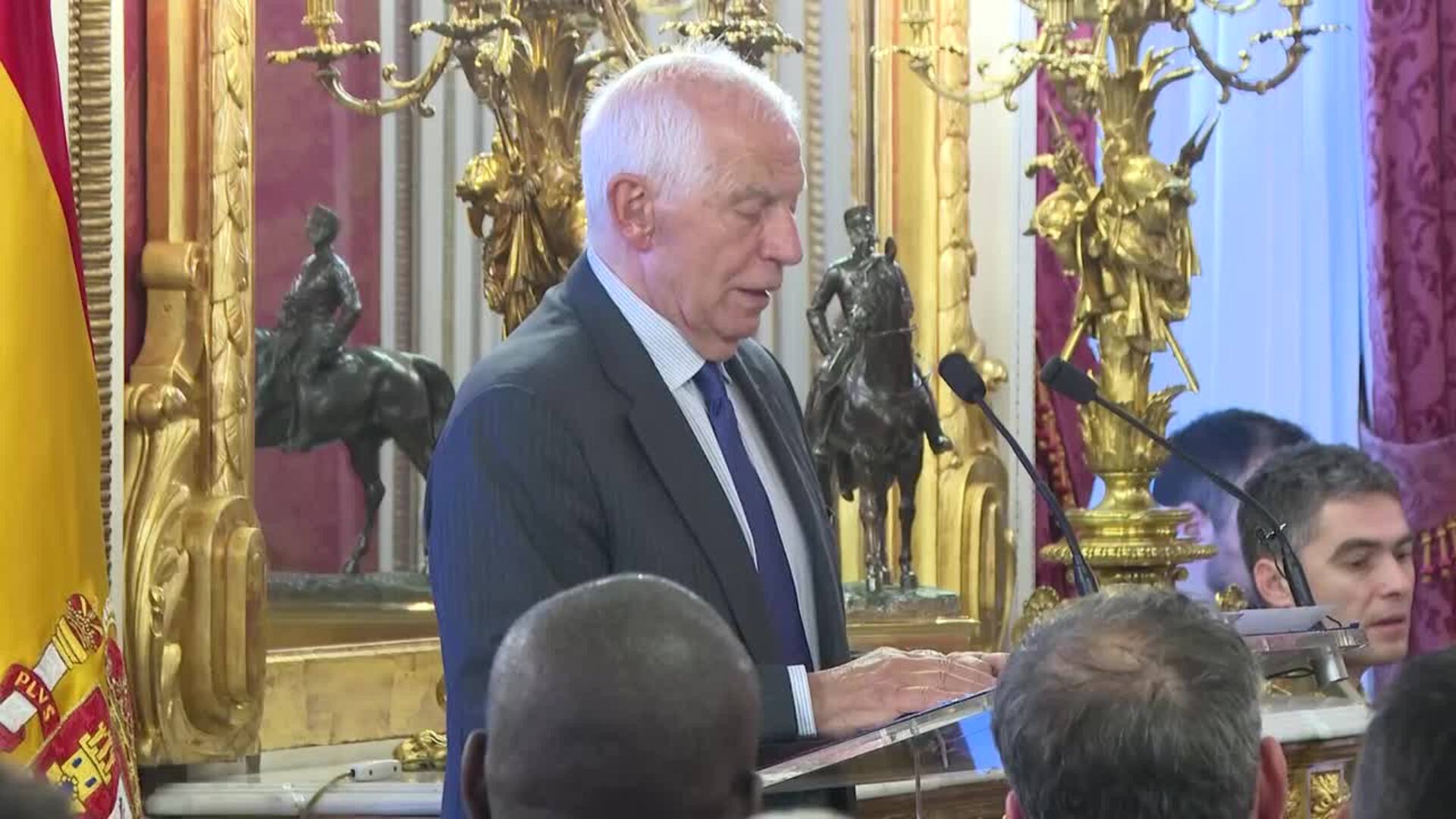 Borrell: "La paz no se preserva con palabras, hace falta voluntad"