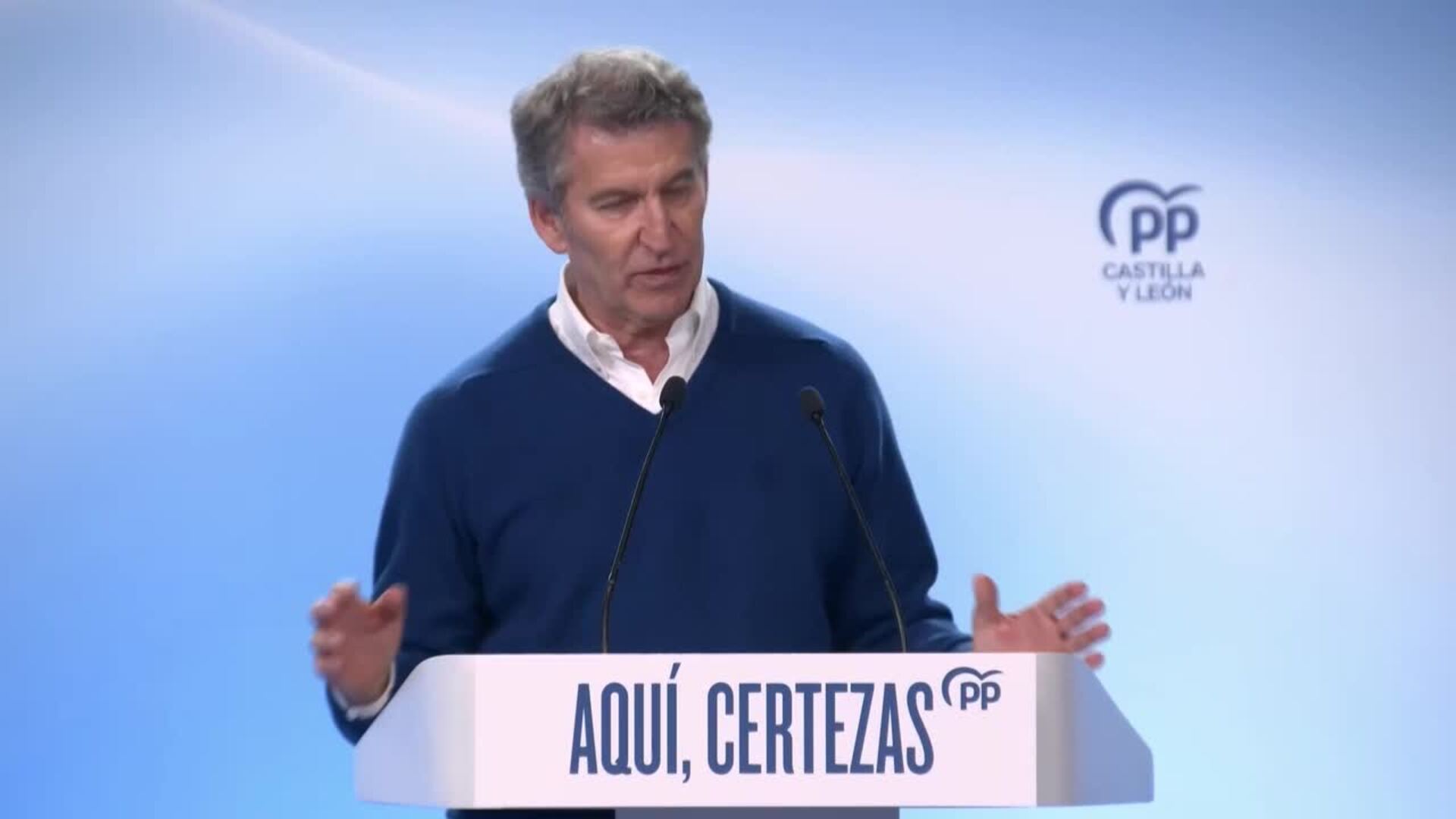 Feijóo llama a unir el voto en el PP: "Si nos dividimos, no venceremos"