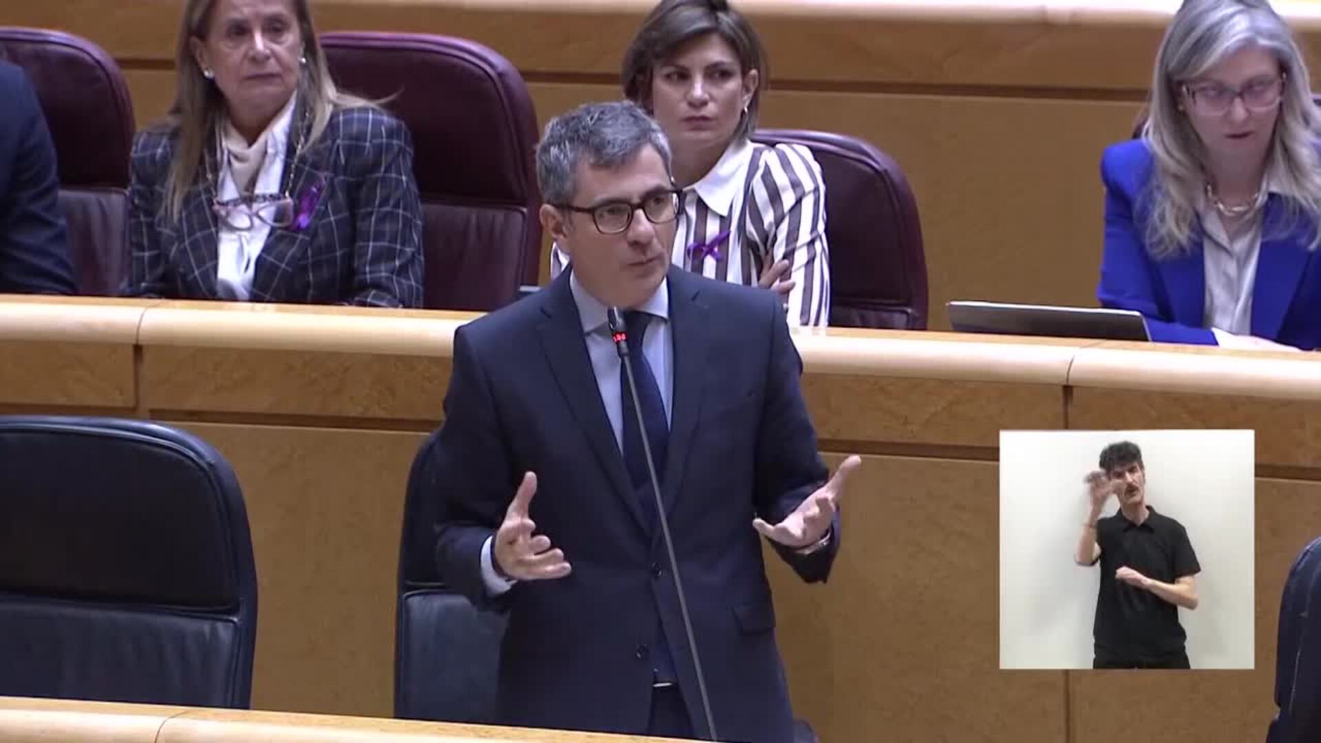 Bolaños reafirma su "compromiso" en derogar la Ley de Secretos Oficiales