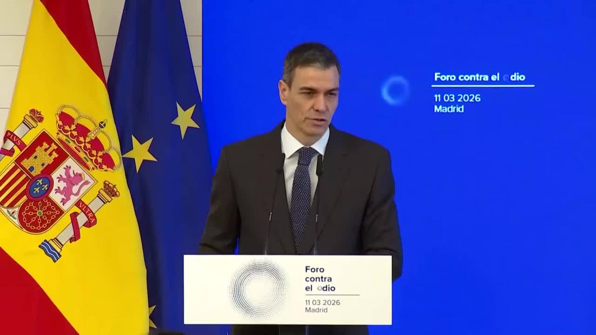 Sánchez recuerda a las víctimas del 11-M y llama a "combatir el odio" para honrar su memoria