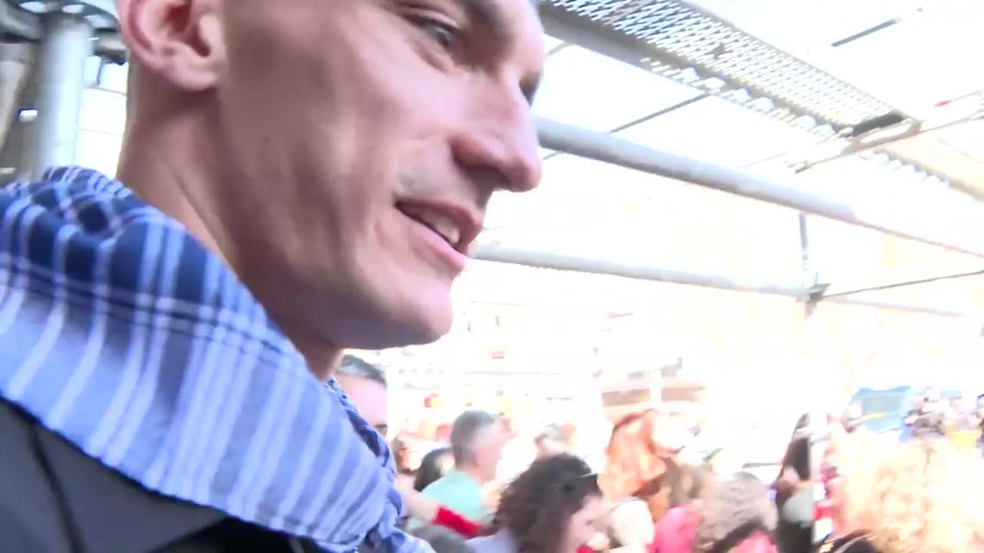 La plantilla del Valencia CF vibra con la Mascletà