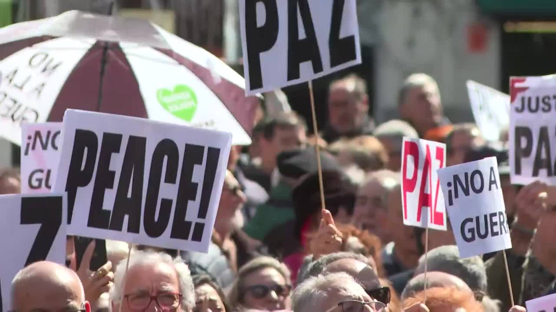 Miles de personas piden en Madrid el cese del conflicto en Oriente Medio y recuerdan a Gaza