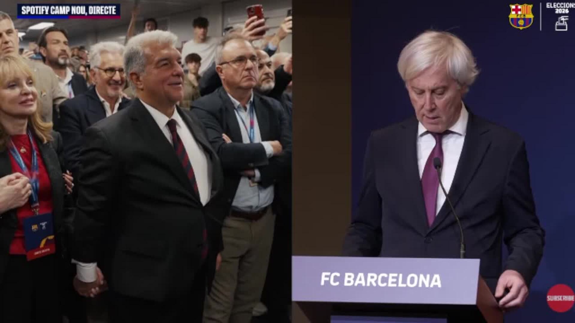 Joan Laporta, reelegido presidente del FC Barcelona con el 68,18% de los votos