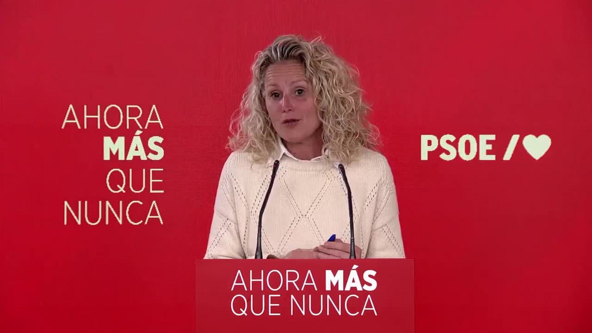 El PSOE rechaza que Martínez subiera por su distancia con el Gobierno