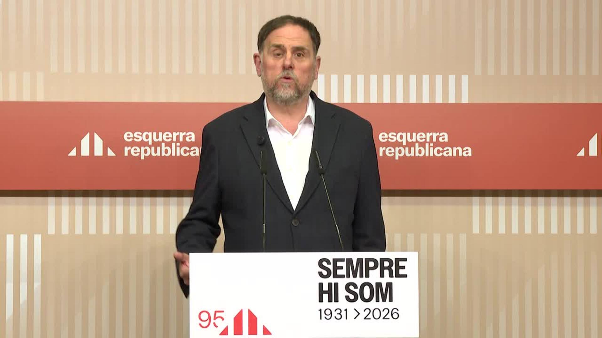 Junqueras celebra la retirada de los Presupuestos catalanes y avisa: "No renunciamos a nada"