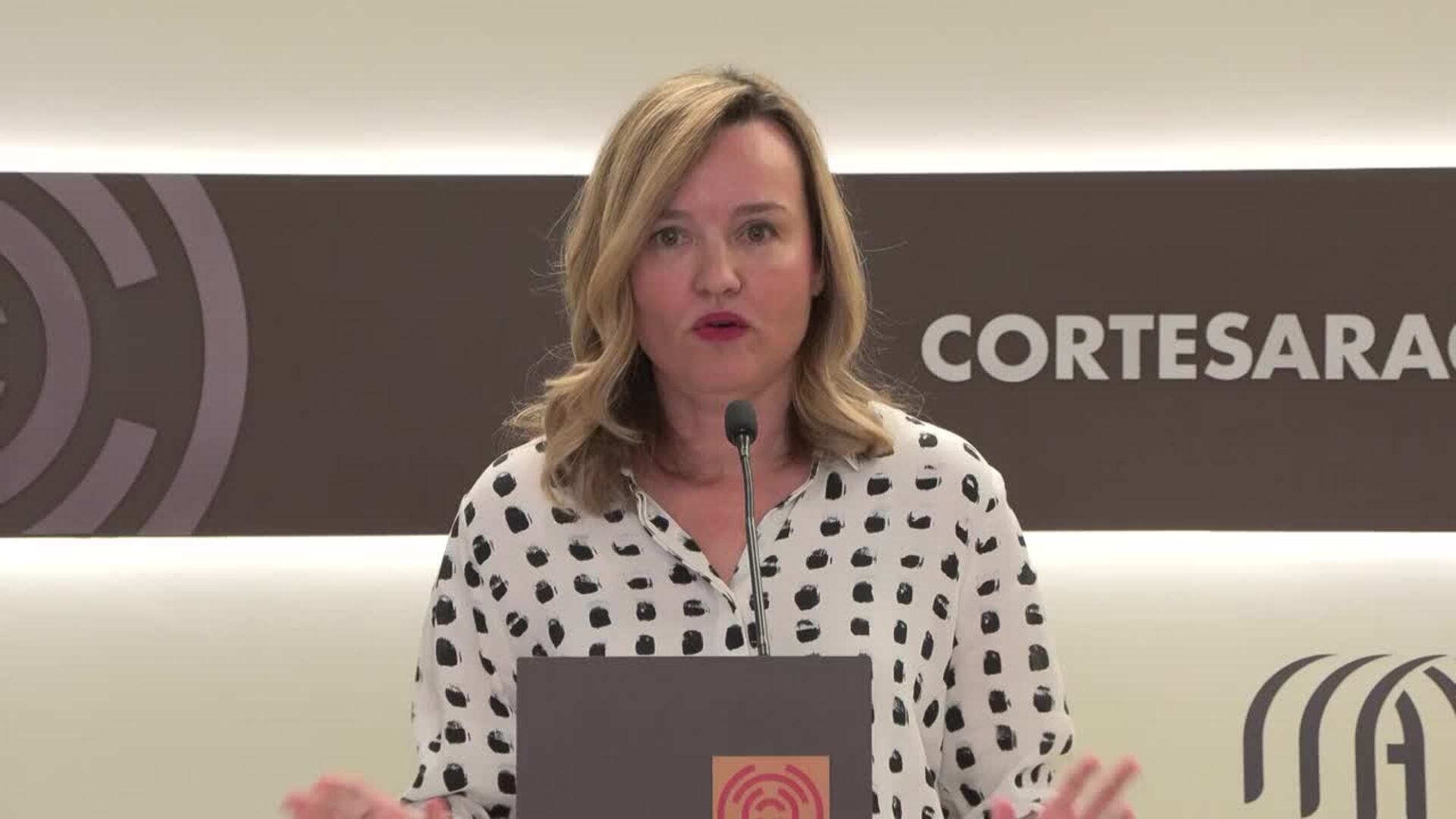 Alegría (PSOE) alerta de que Aragón lleva "demasiadas semanas de parálisis" sin gobierno