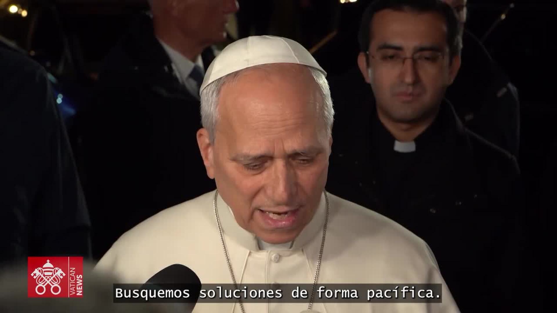 El papa León XIV llama a buscar la paz y rechazar la guerra en el ...