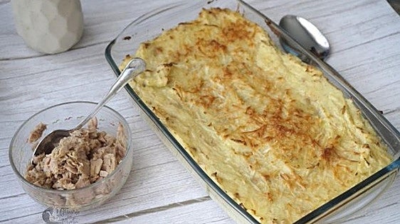Cómo hacer puré de patatas con atún casero