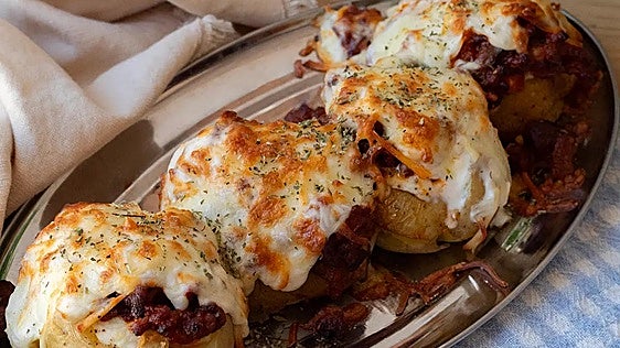 Cómo hacer patatas estilo lasaña en freidora de aire
