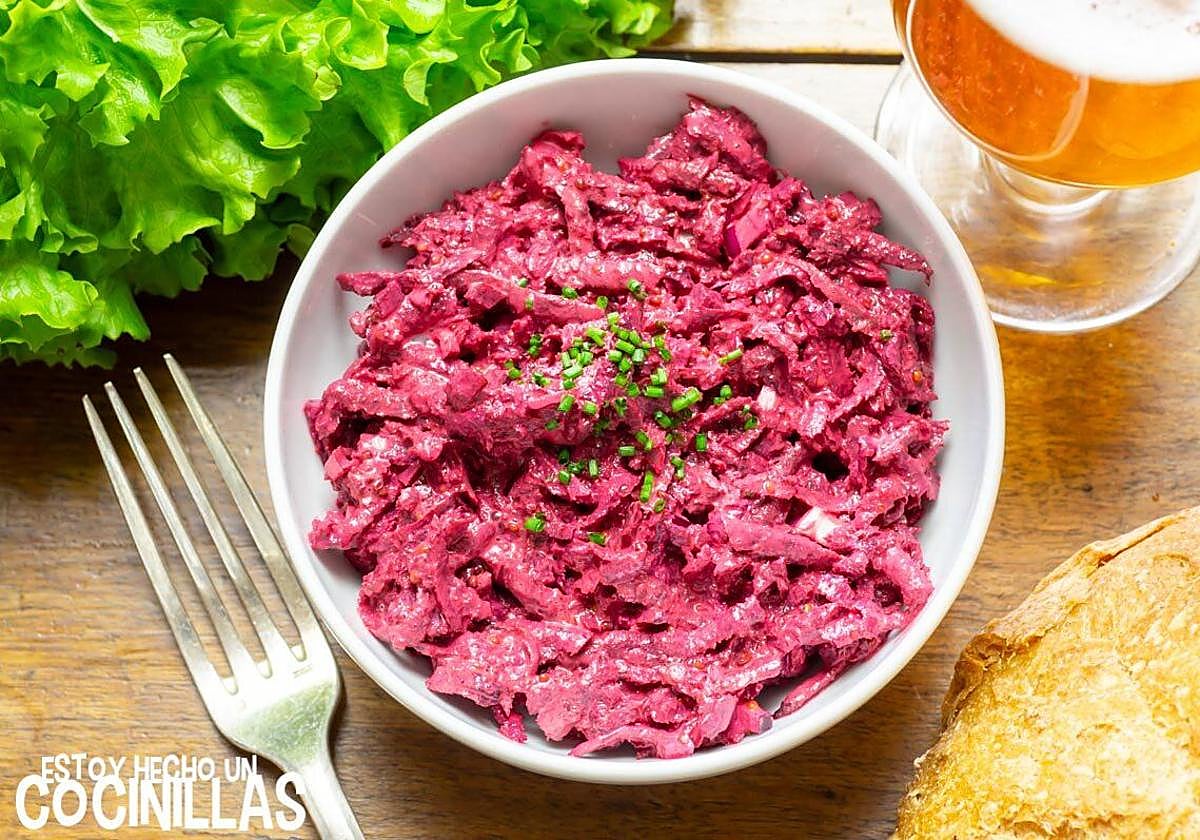 Ensalada de remolacha con mayonesa