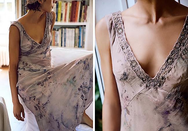 Vestido bordados.