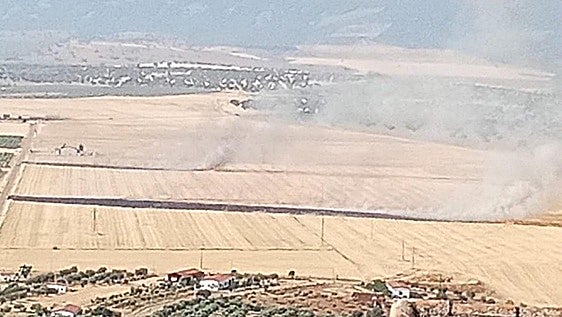 Un incendio forestal en Benquerencia de la Serena obliga a activar el nivel 1 de peligrosidad