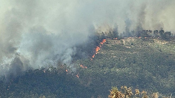 El Infoex da por estabilizado el incendio de Casas de Millán