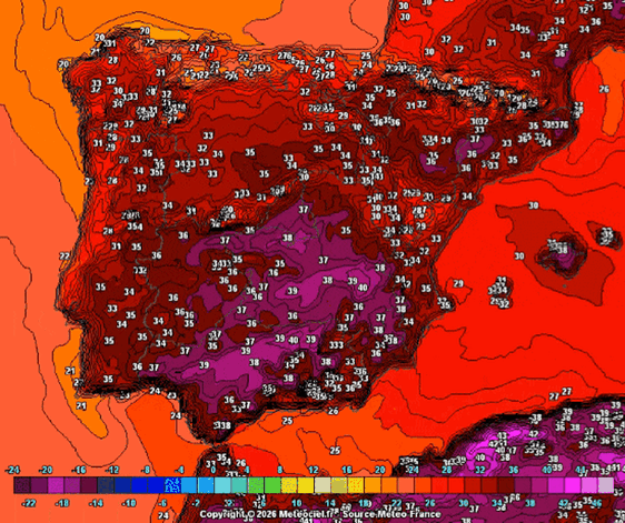 Tiempo en Extremadura: semana con más de 40 grados y sin nubes para ver el eclipse