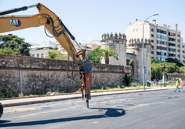 Las máquinas comienzan a excavar en la obra del párking de Puerta de Palmas