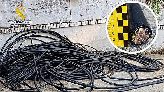 Detenidas siete personas por el robo de 2.000 kilos de cableado de cobre en la provincia de Cáceres