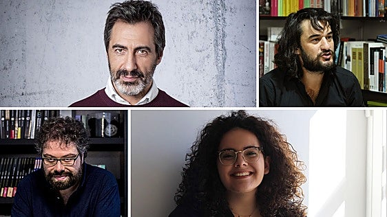 Manuel Jabois, Inma Rubiales y Juan del Val en la nueva cita de la Cátedra Vargas Llosa en Cáceres