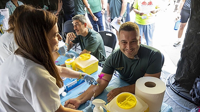 La UME se despliega en Badajoz para captar donantes de médula: «La acogida es magnífica»