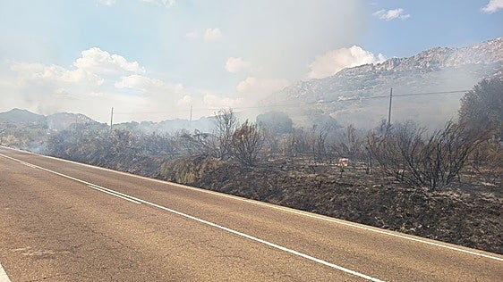 Controlado un incendio en Benquerencia de la Serena