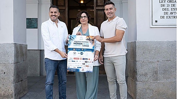 Presentación del concierto con Susana Fajardo, Samuel Bedate y Rubén Valero.