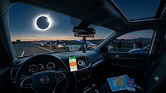 Eclipse solar del 12 de agosto: la DGT avisa de colapsos en carretera y de lo que nunca debes hacer al volante
